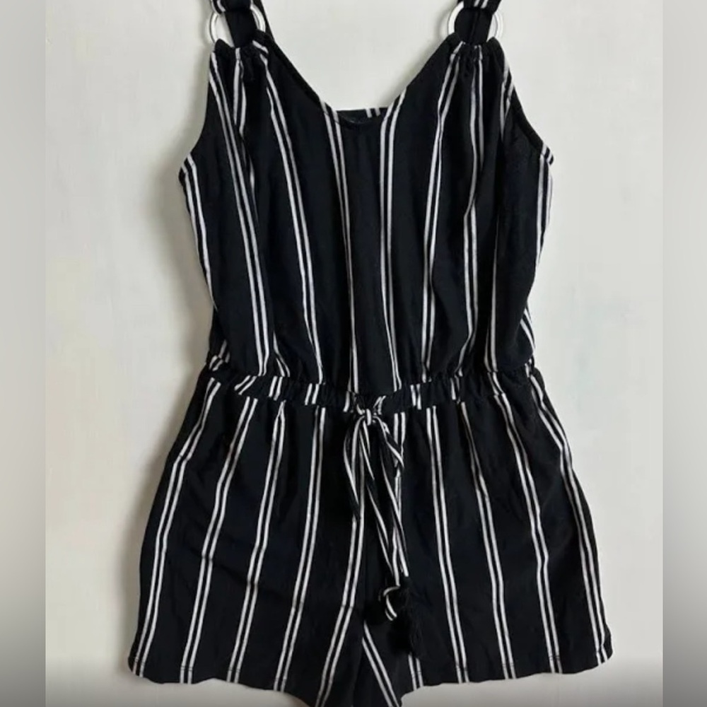 Pinstripe romper, navy blue women’s M